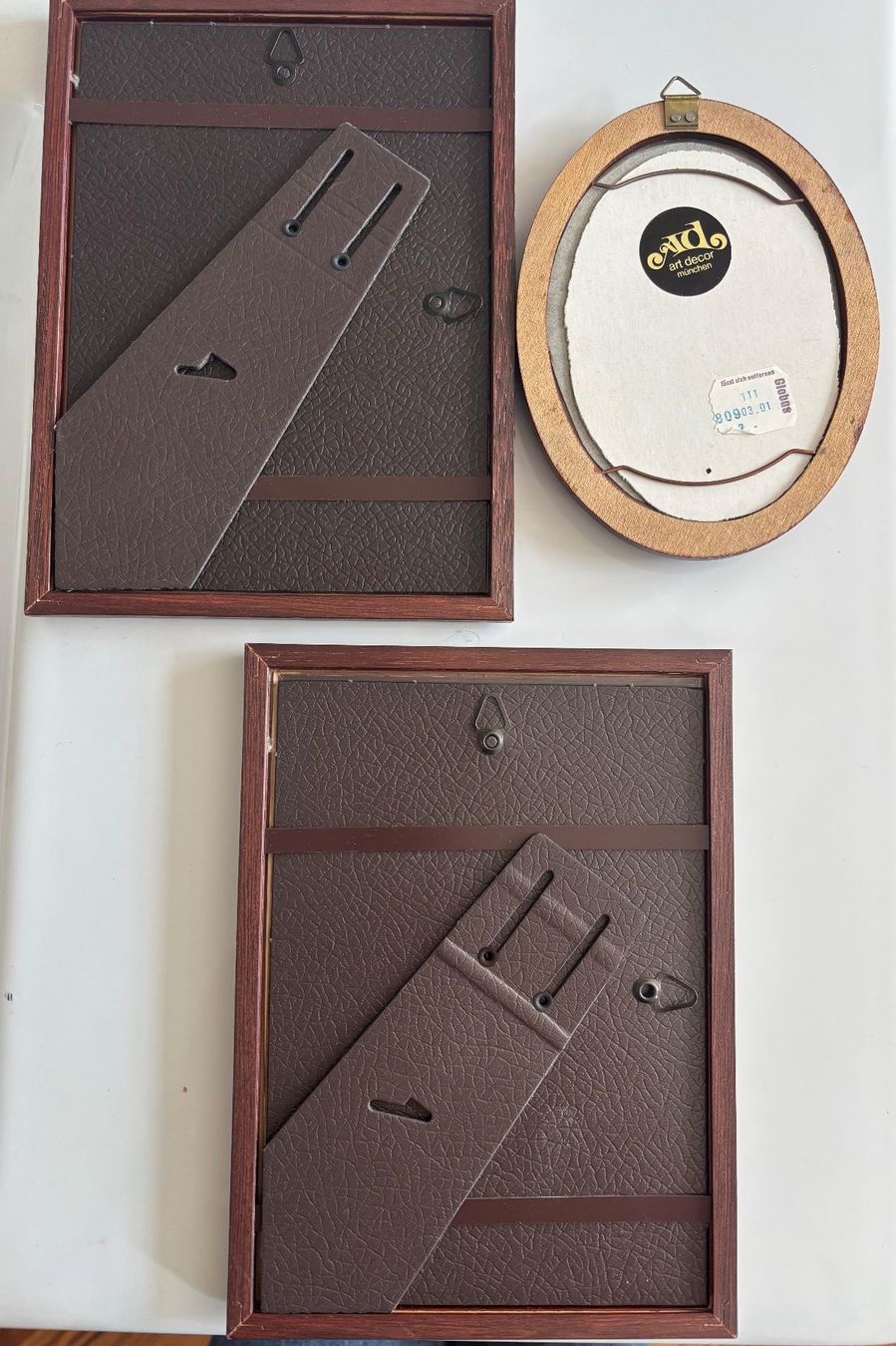 Cadres de tableaux: Vintage Bilderrahmen Holz dunkel Set 3 Stk. – D'occasion à Horgen par uge_pd5p 2