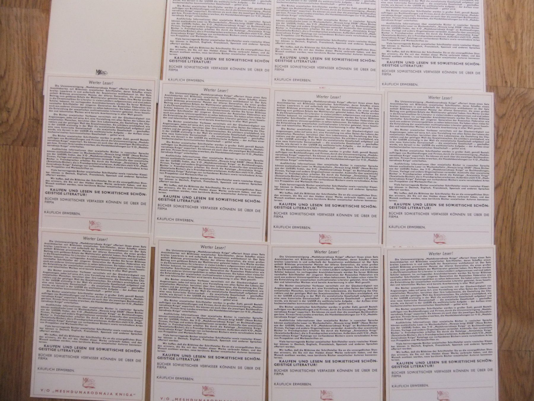 Cartoline postali: 11 Sowjetische Schriftsteller – Usato da St. Niklaus VS venduto da wunschlos54 6