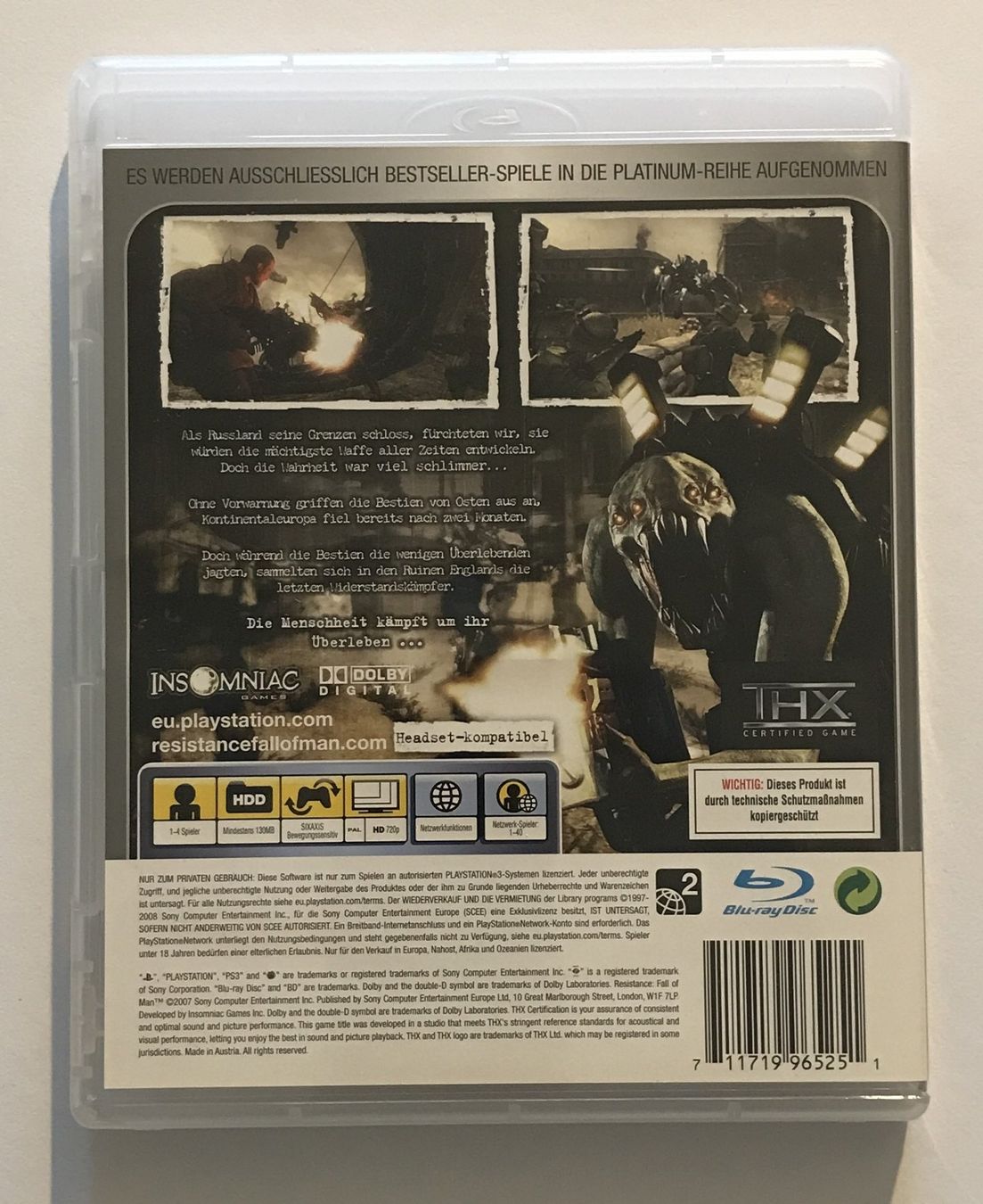 Spiele: PS3 - Resistance: Fall of Man – Gebraucht aus Allschwil von Bullach 2