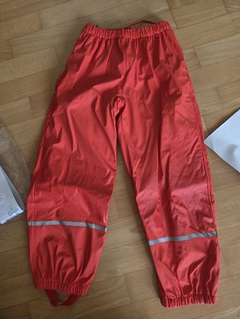 Regenhose gefüttert orange