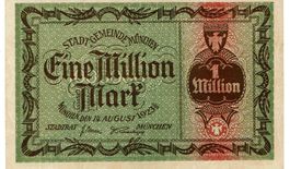München 1 Million Mark 14.08.1923 VZ-VZ+