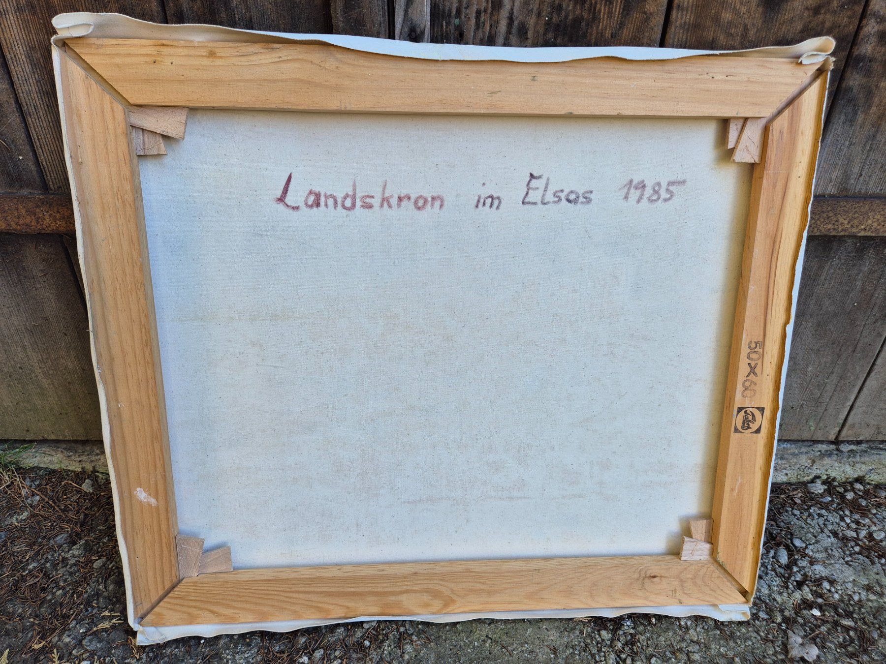 Dipinti: Gemälde Burg Landskron im Leimental / Elsass – Usato da Riehen venduto da flubber77 1