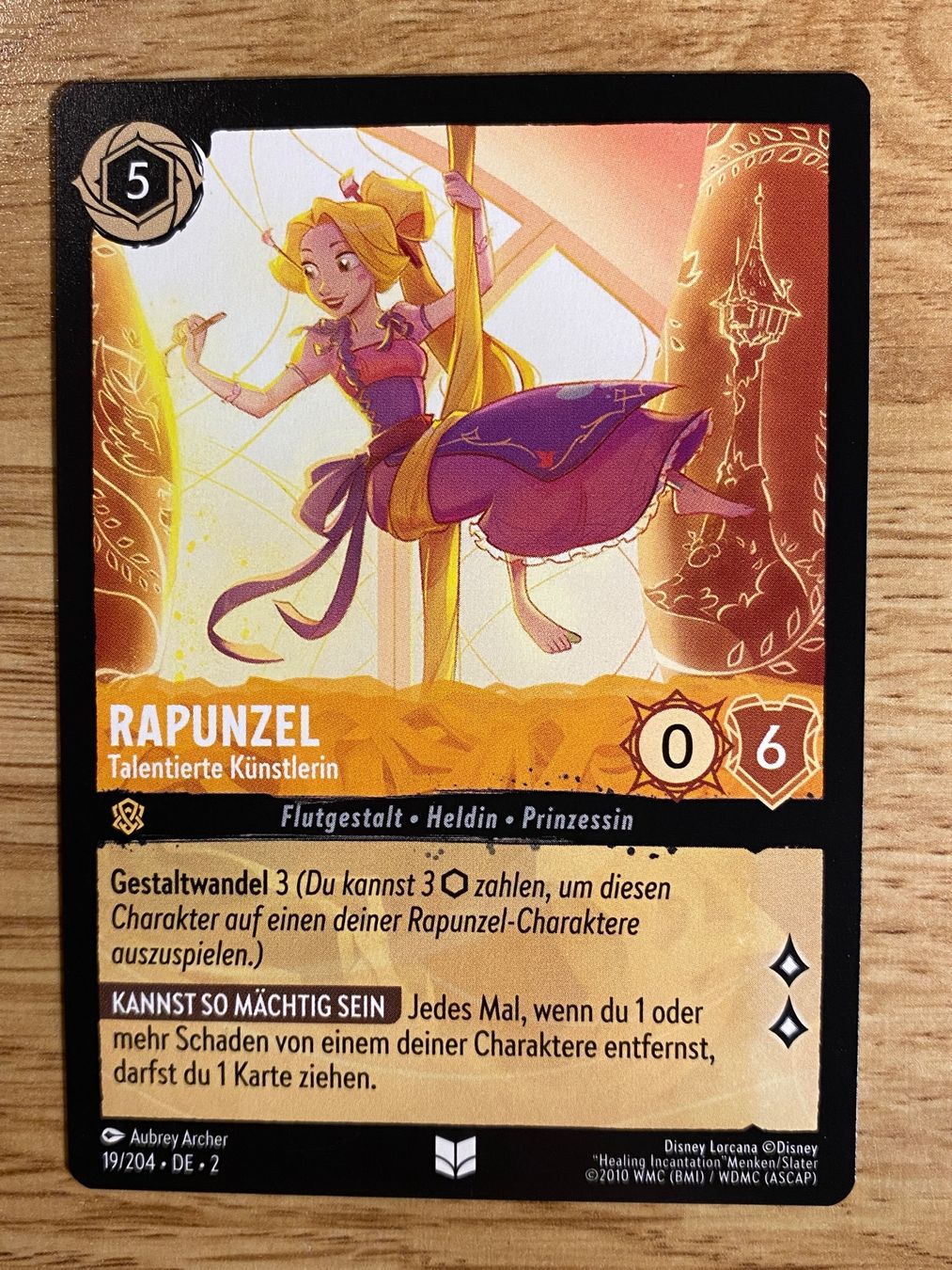 Disney Sammelbilder & Trading cards: Rapunzel 19 DE Disney Lorcana 2 – Neu (gemäss Beschreibung) aus Rafz von SaintCruz