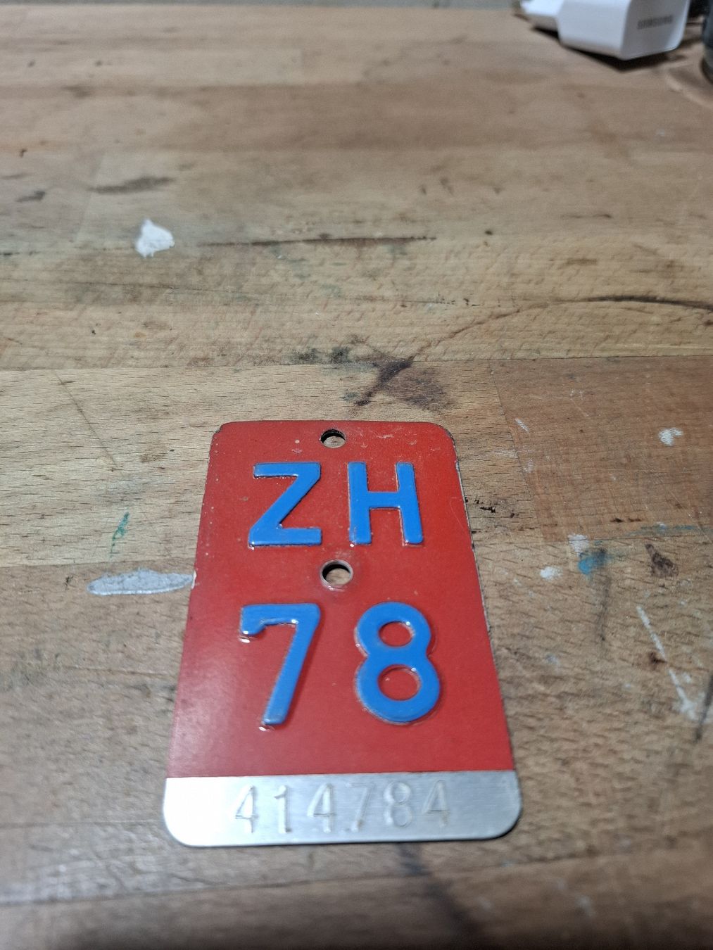 Insegne: Fahrradschild ZH 78 – Usato da Flaach venduto da maniv6