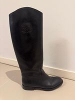 NAVYBOOT Classic Black Leather Riding Boots