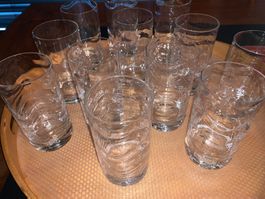 12 Gläser SARNEN GLAS Mundgeblasen Handarbeit Schweiz