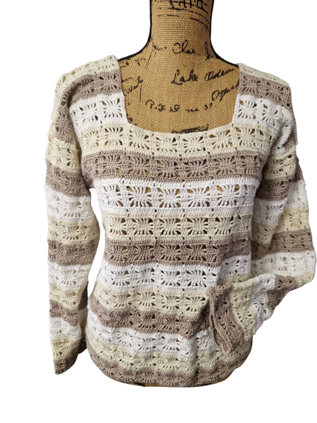 Maglioni & Felpe: Pull dame fait main crochet T.38 Unique – Nuovo e nell'imballaggio originale da St-Imier venduto da goodber 2