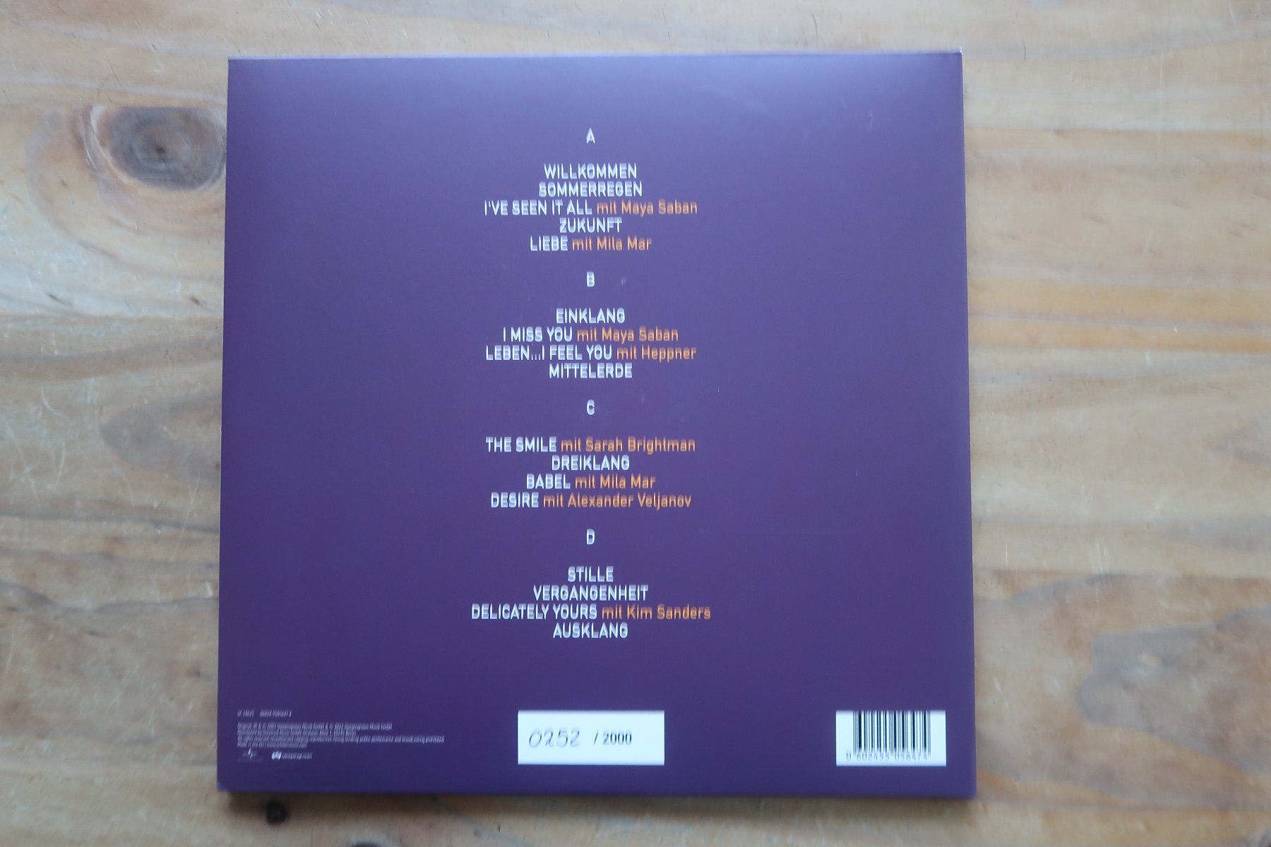 Schallplatten: SCHILLER - LEBEN -  2x PURPLE VINYL LP – Gebraucht aus Basel von Patiscat 1