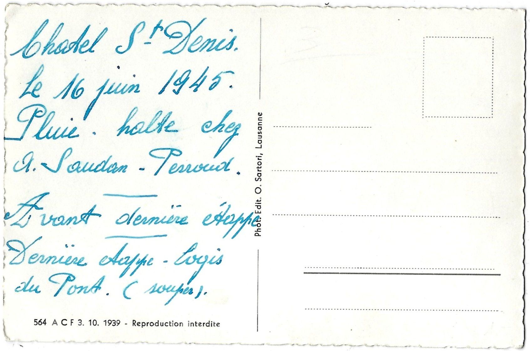 Cartoline postali: C H Â T E L  S T.  D E N I S   in  9  Bildern – Usato da Bütschwil venduto da Jackson1A 1