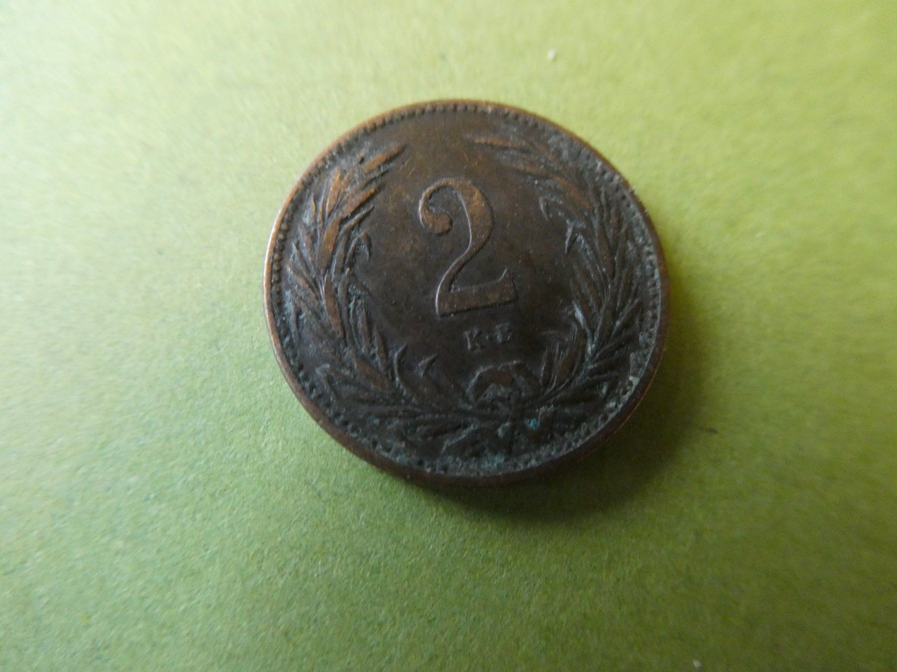 Alle Münzen: Ungarn 1896, 2 Filler – Gebraucht aus Hinterforst von Rohusri 1