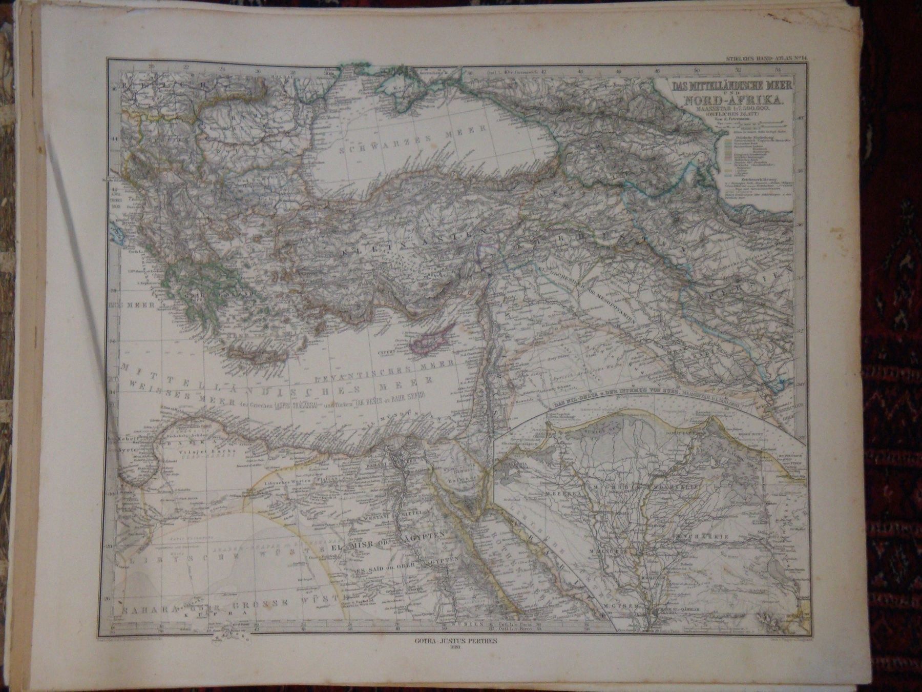 Cartine & Atlanti: antiker Atlas, um 1880 – Usato da häusernmoos venduto da buc_8ftk 4