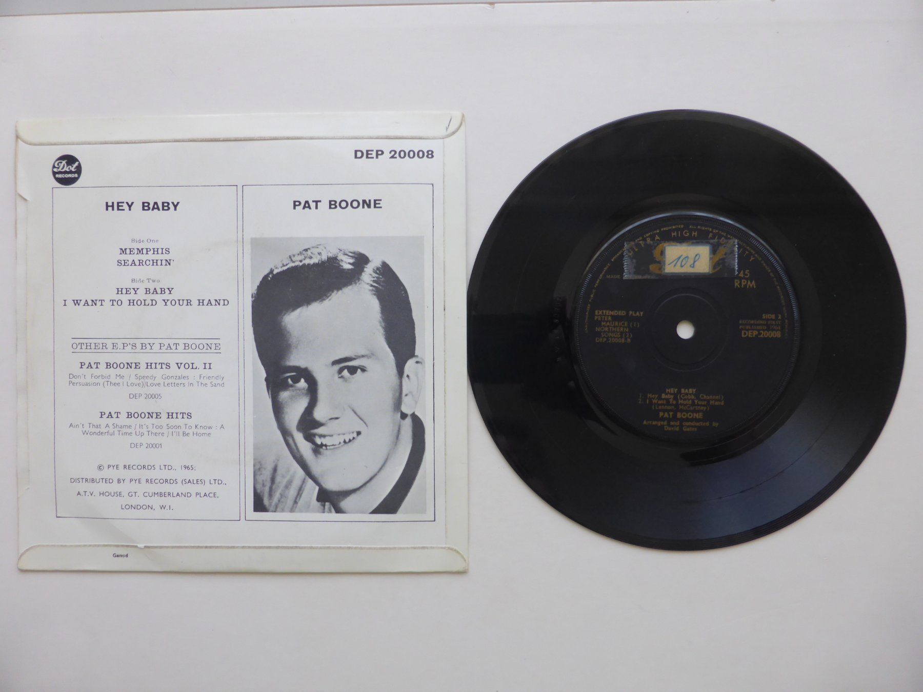 Dischi in vinile: VINYL SINGLE   EP  PAT BOONE – Usato da Küssnacht am Rigi venduto da Mondkinder 1
