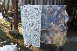 Nähstoff in blau ca 7kg neu