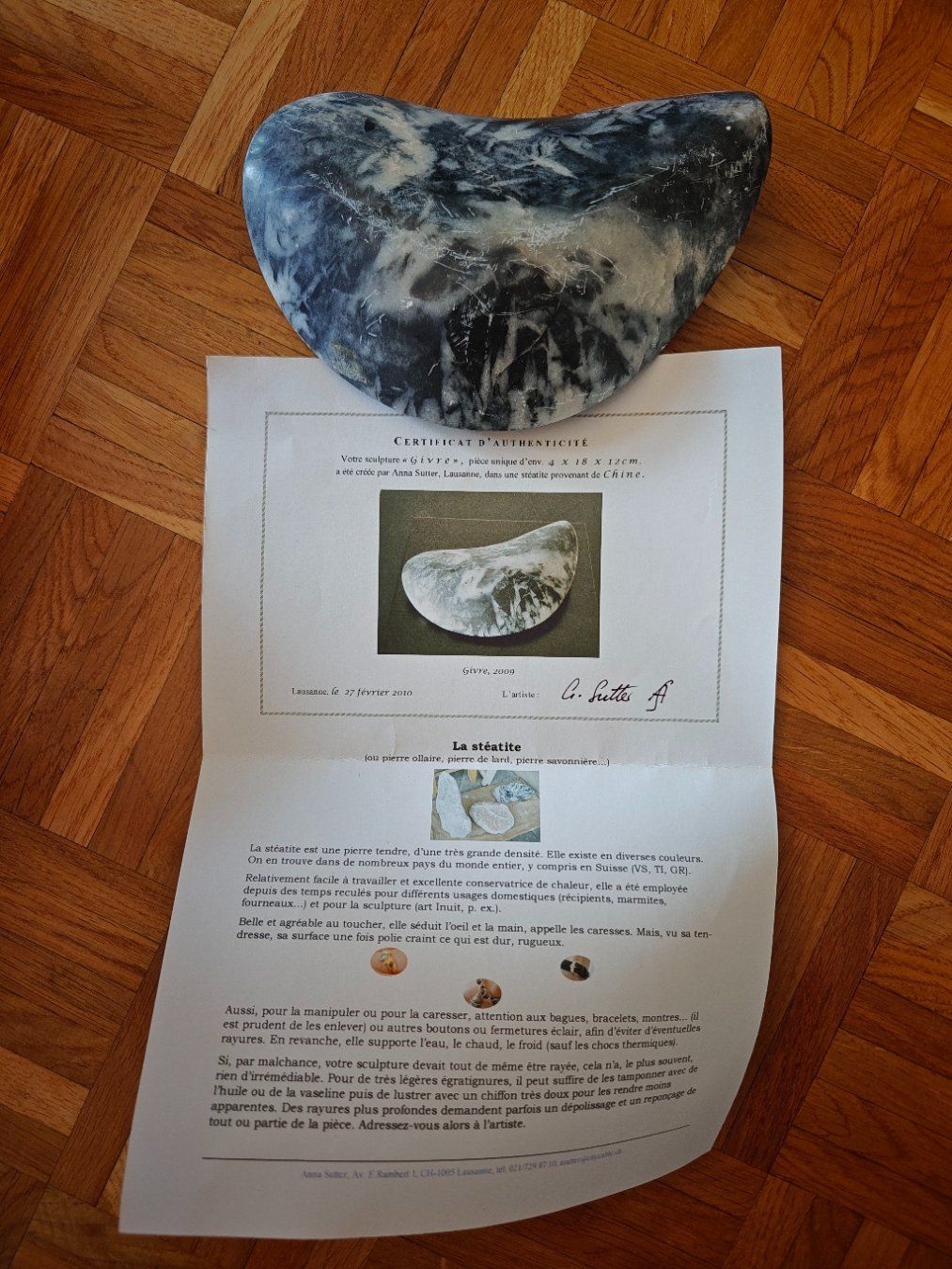 Minerali & Pietre curative: Sculpture "Givre" de Anna Sutter – Usato da Morges venduto da Happyseller