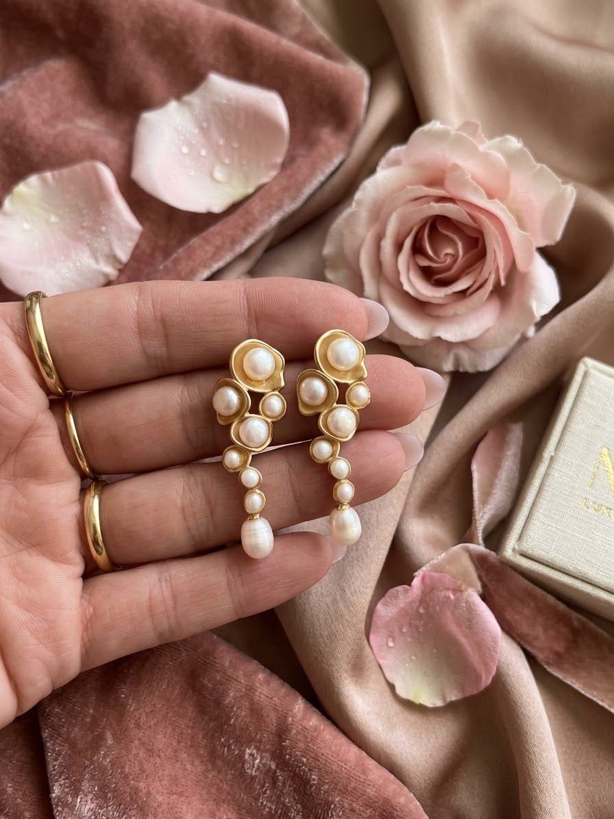 Orecchini pendenti & Orecchini a lobo: Boucles d'oreilles perles originales – Nuovo e nell'imballaggio originale da St-Maurice venduto da Sandrinette123 1