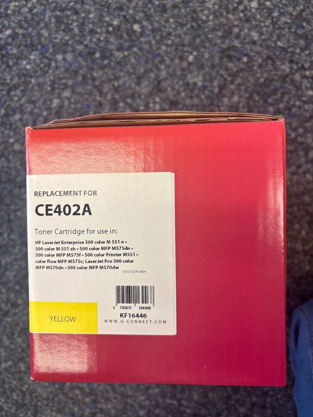 Druckerpatronen & Toner: Q-Connect Toner CE402A yellow neu – Neu und originalverpackt aus Aarau von ric_j2fq 1