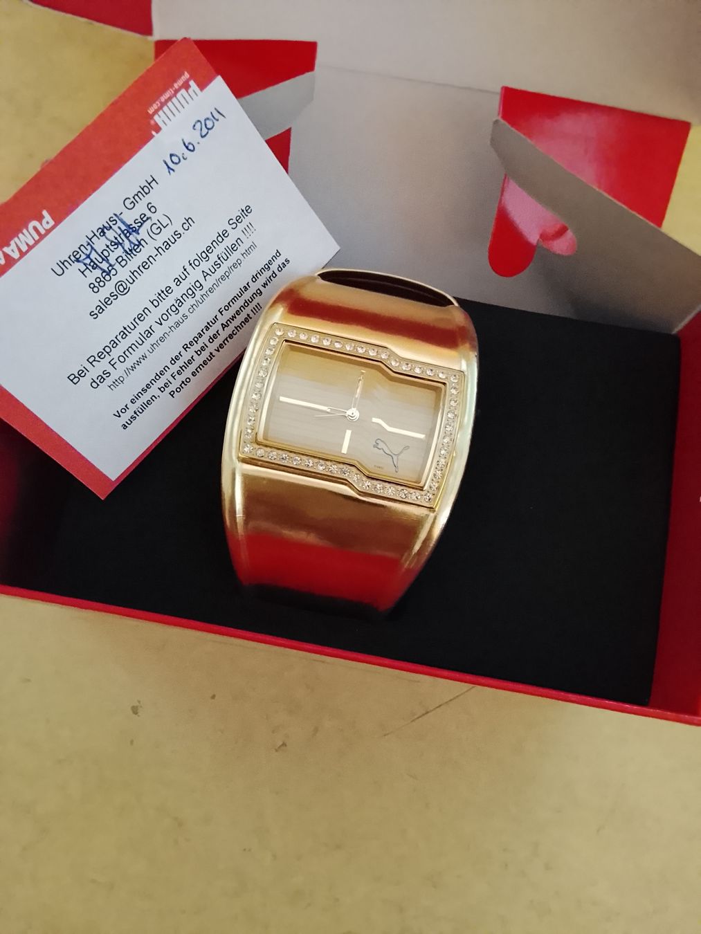 Puma Orologi: Neue Puma Uhr Gold Original – Nuovo (secondo la descrizione) da Dietikon venduto da iam_yc7c