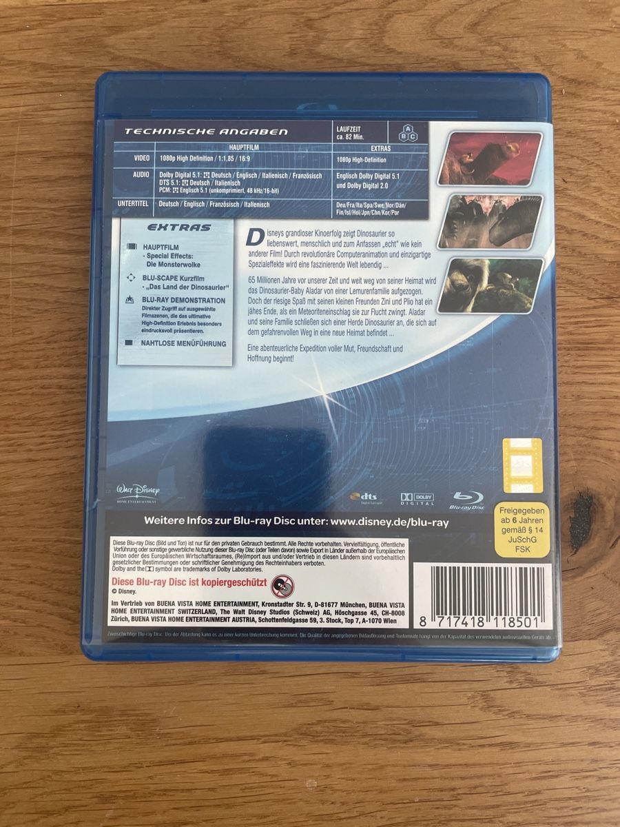 Tutti i DVDs: Disney - Dinosaurier (2000) BluRay – Usato da Hagendorn venduto da masterchieff 1