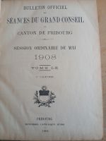 Bulletins Officiels Fribourg 1908-1917 – Lots de 5!