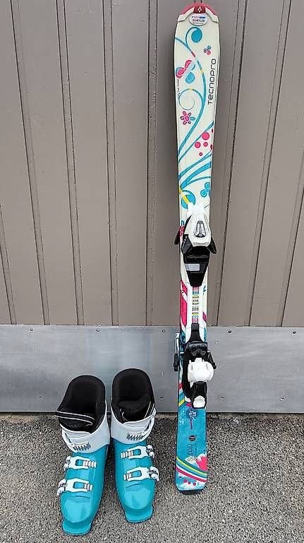 Tecnopro Sci: Ski set 120cm schuhe 35 36 – Usato da Luzern venduto da Linamarinagina 1
