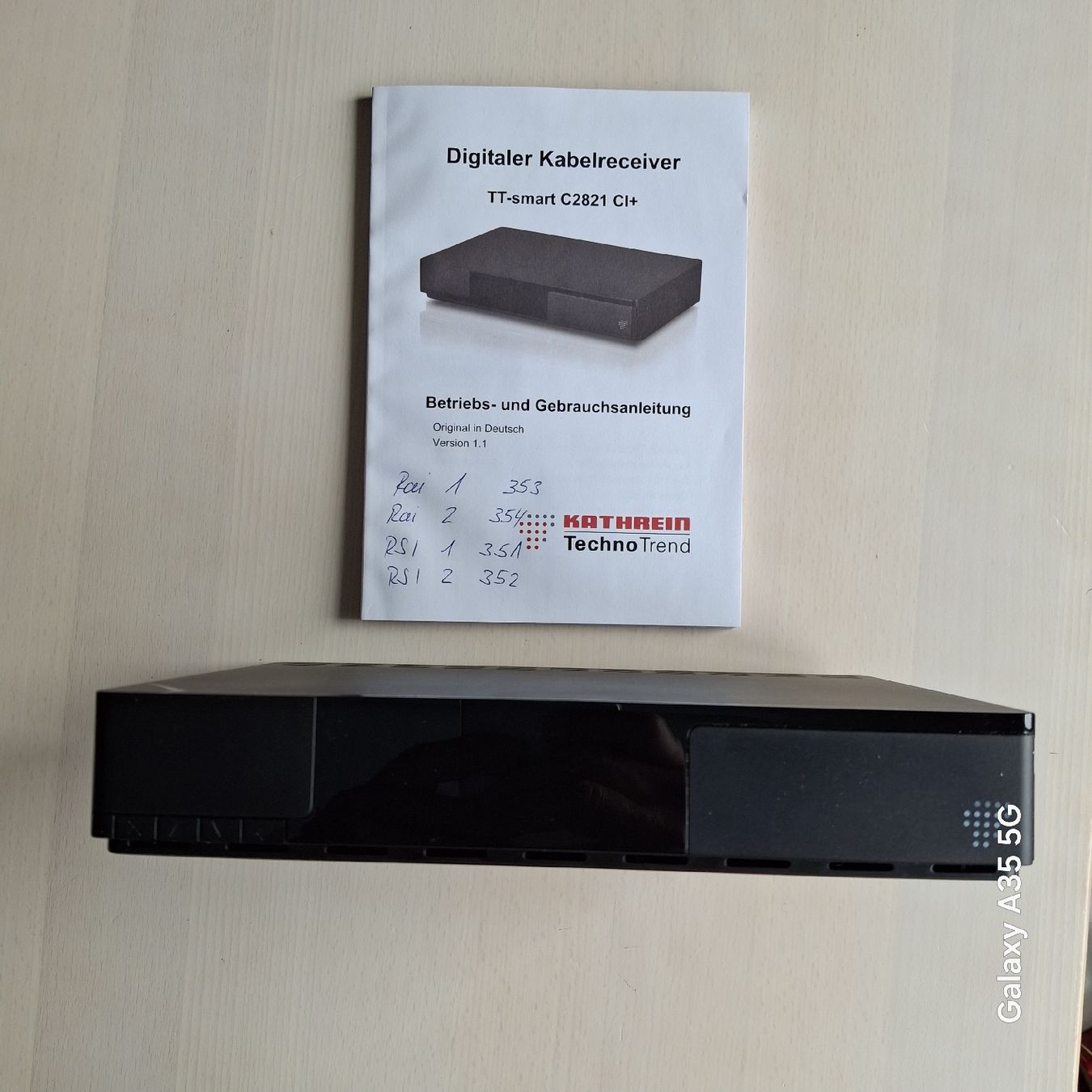 Kathrein Récepteurs: Kathrein TechnoTrend TT-smart C2821 CI+ Kabelreceiver – D'occasion à Oftringen par Reggio 2