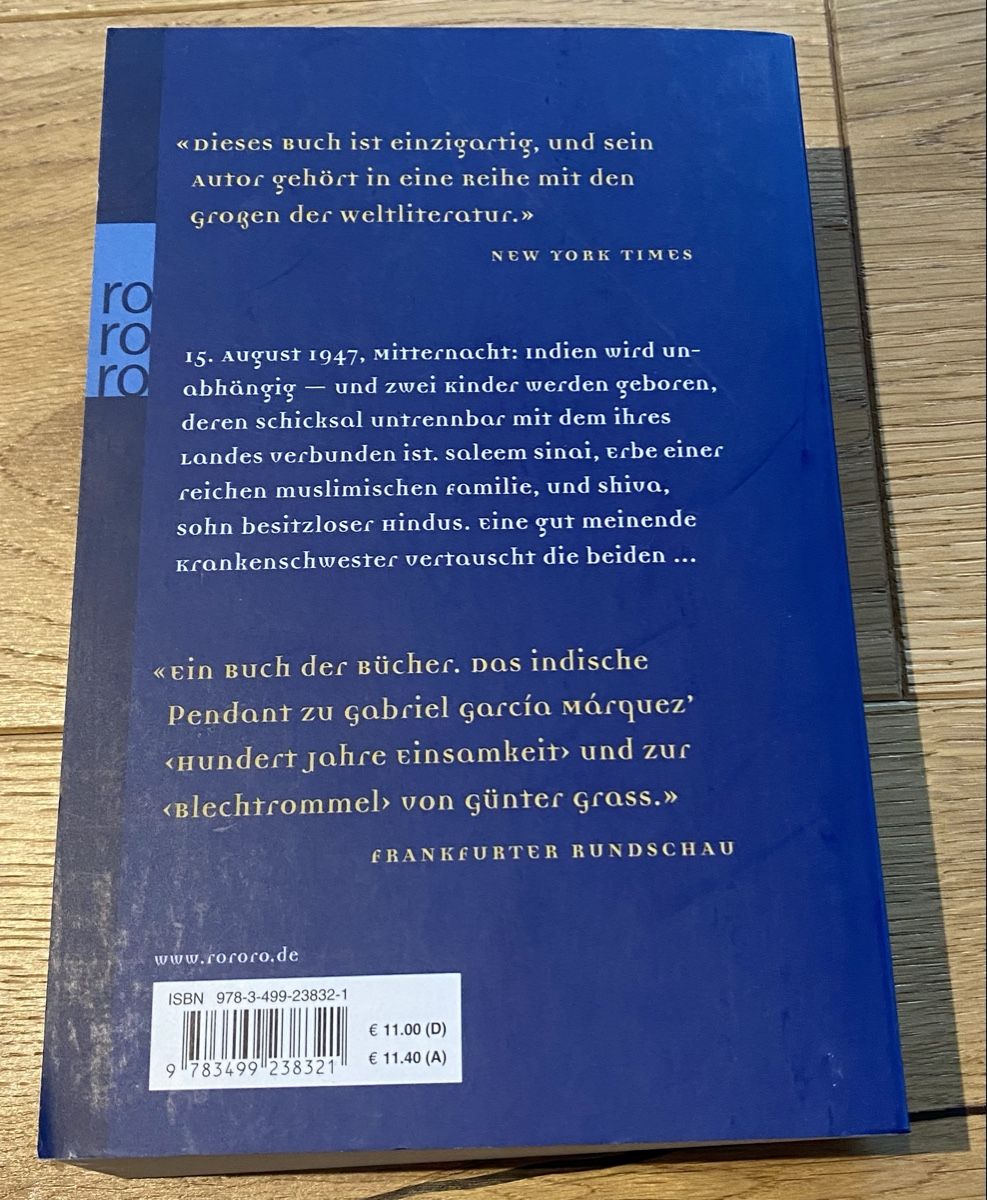 Libri: Salman Rushdie - Mitternachtskinder – Nuovo (secondo la descrizione) da Sissach venduto da 6662weltenbummler 1