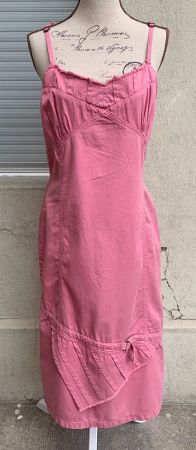 Superbe robe en jeans fin rose VOODOO neuve t.40 neuve