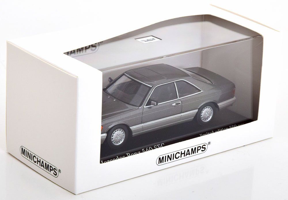 Mercedes-Benz Modellautos: Mercedes-Benz 560 SEC S126 1985-1991 Anthrazitgrau met. – Neu und originalverpackt aus Gerlafingen von espero88 2