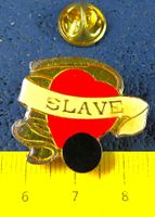 ❤ SLAVE PIN GLASIERT