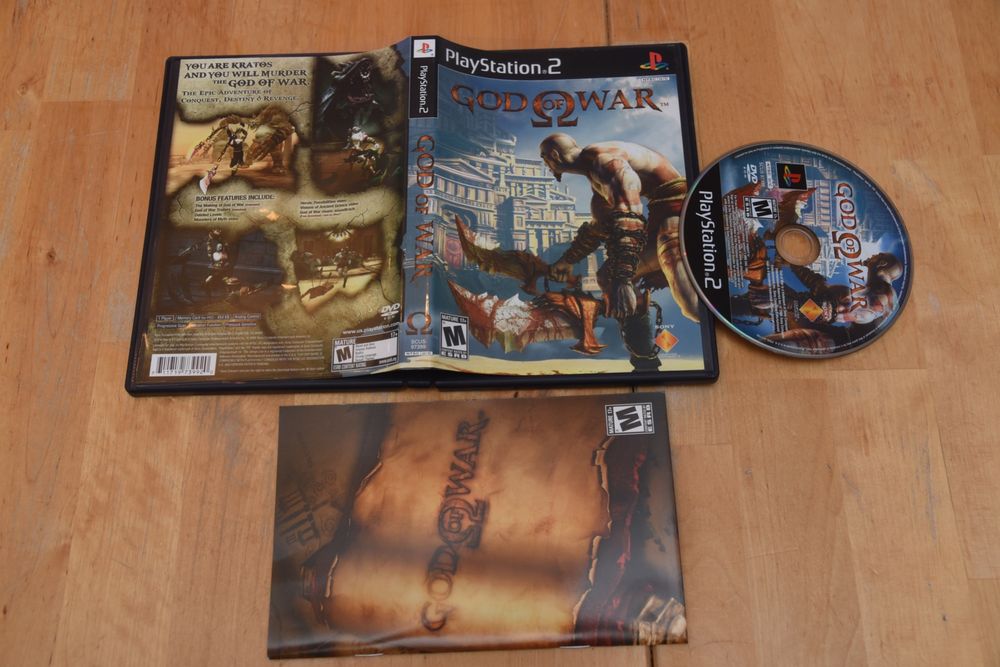 God of War PS2 Sony PlayStation 2 étiquette noire CIB COMPLET
