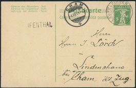 SO Ifenthal - Stabstempel - Läufelfingen BL - Karte -> Cham