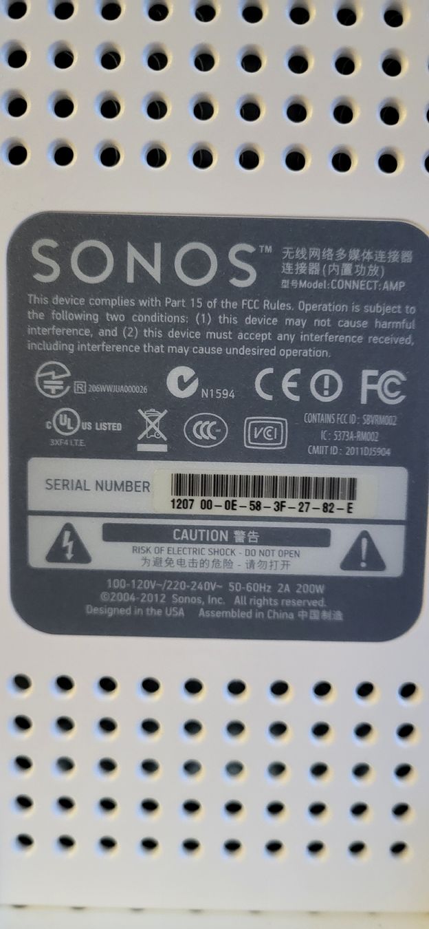 Sonos Amplificatori: Sonos Connekt Amp – Usato da Villmergen venduto da Bandito04