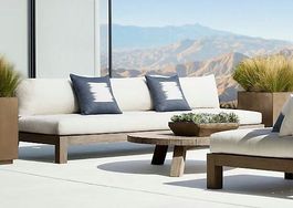 Sofa Lounge Couch Teakholz Outdoorsofa Terrasse Gartensofa