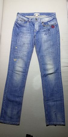 NP 289 Odd Molly Jeans mit Stickereien Rose M zu Nile RAR
