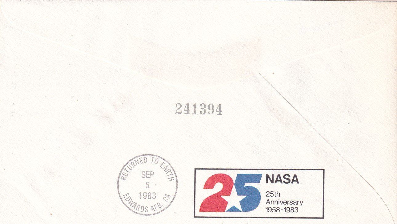Tutti i francobolli: Space Shuttle "Challenger" Mission STS-8 1983, geflogen ! – Usato da Baar venduto da Asmara111 1