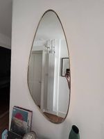 Miroir en laiton / doré