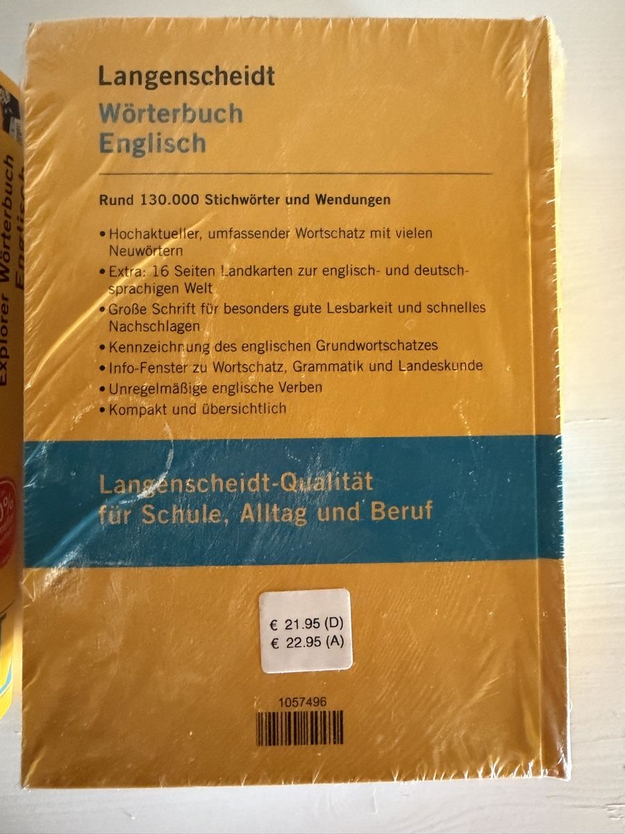 Bücher: 2 x Langescheidt Englisch Wörterbuch, neuwertig – Neu (gemäss Beschreibung) aus Stäfa von Mpower0 1