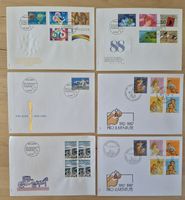 Briefmarken Ersttagsbriefe Schweiz Konvolut diverse Jahre