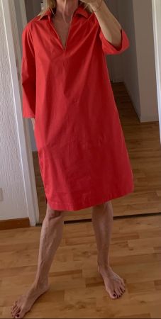 Robe Rosso 35 neuve en popeline de coton