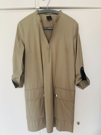 PINKO Kleid Damen Gr. 34 Safari-Stil beige