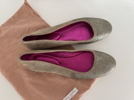 Pink Inside Ballerina Leder braun Grösse 40