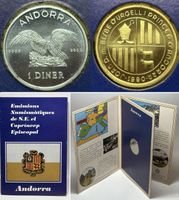 ANDORRA 1 Diner 1990 JOAN BISBE D'URGELL I. Silber st