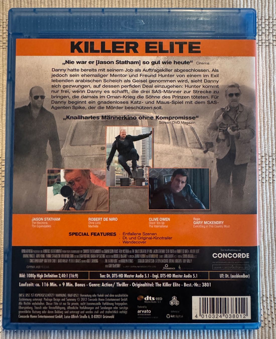 Tutti i DVDs: Killer Elite - Blu-ray - Jason Statham, Robert de Niro – Usato da Arbon venduto da drs64 1