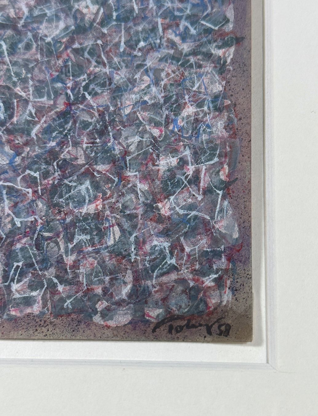 Dipinti: Mark Tobey Tempera auf Papier – Usato da Horgen venduto da eli_9xdn 4