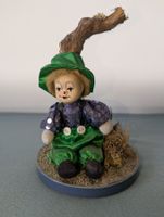 Vintage Zirkusclown Puppe, sitzend 15cm