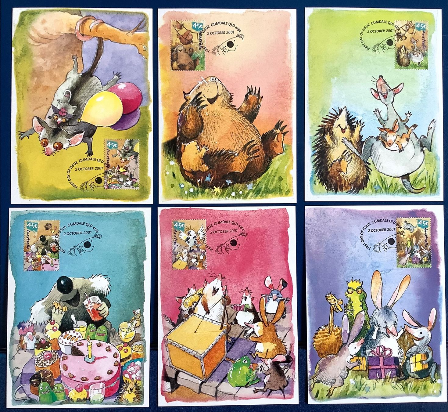 Tutti i francobolli: 2001 Australien - Wildbabys Maximumkarten Serie – Nuovo (secondo la descrizione) da Liestal venduto da Skunk02