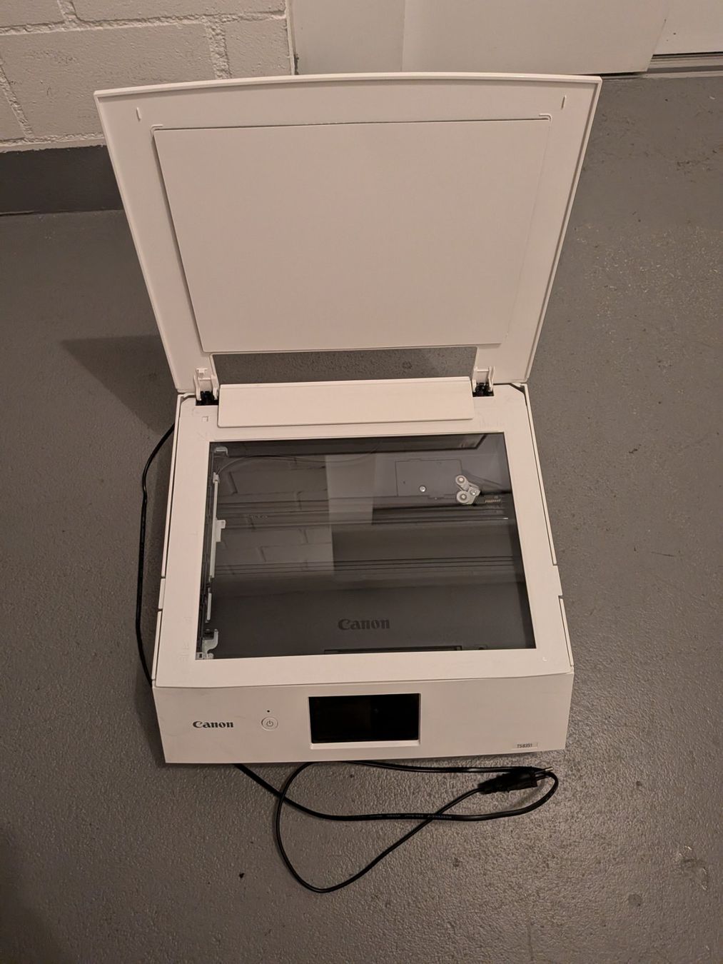 Canon Stampanti: Canon PIXMA TS8351 Multifunktionsdrucker WLAN Scanner Weiss – Usato da Interlaken venduto da EvoCardNest 1