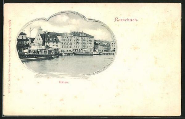 Cartoline postali: Rorschach, Hafen um 1900, Guggenheim – Usato da Frauenfeld venduto da POML