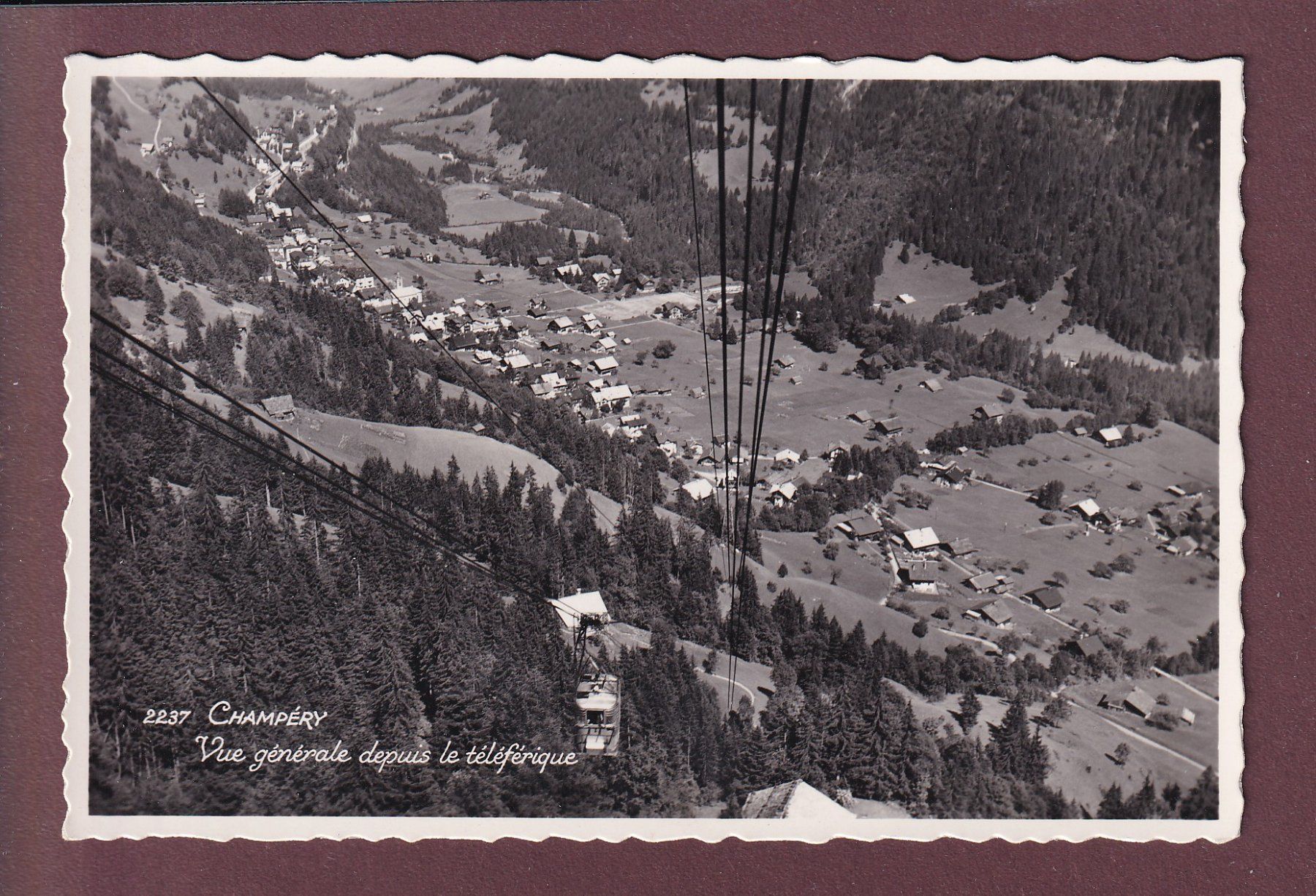 Cartes postales: CHAMPERY depuis le téléférique – D'occasion à Pully par nicecards