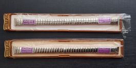 2 Stück Uhrenband MULTIFLEX silberfarbig (Bandanstoss:12 mm)